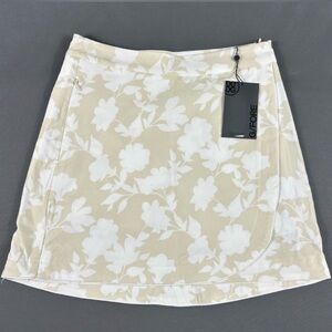 G/FORE G4 Womens Golf Skort Floral Print 0 Stone Polyester